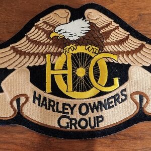 Harley-Davidson HOG Patch - Black, Gold, Brown
